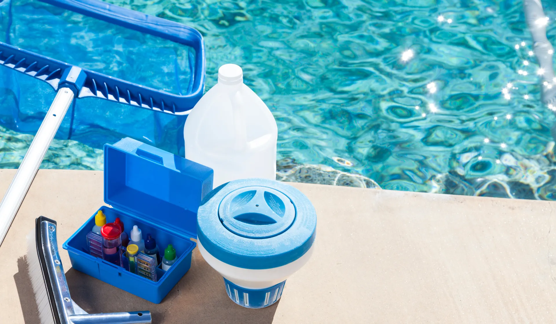 LeadGulls marketing specialists reviewing full-stack digital campaign performance for a Naples Florida pool company, showing the multi-channel strategy including Google Ads, social media, email, and website analytics